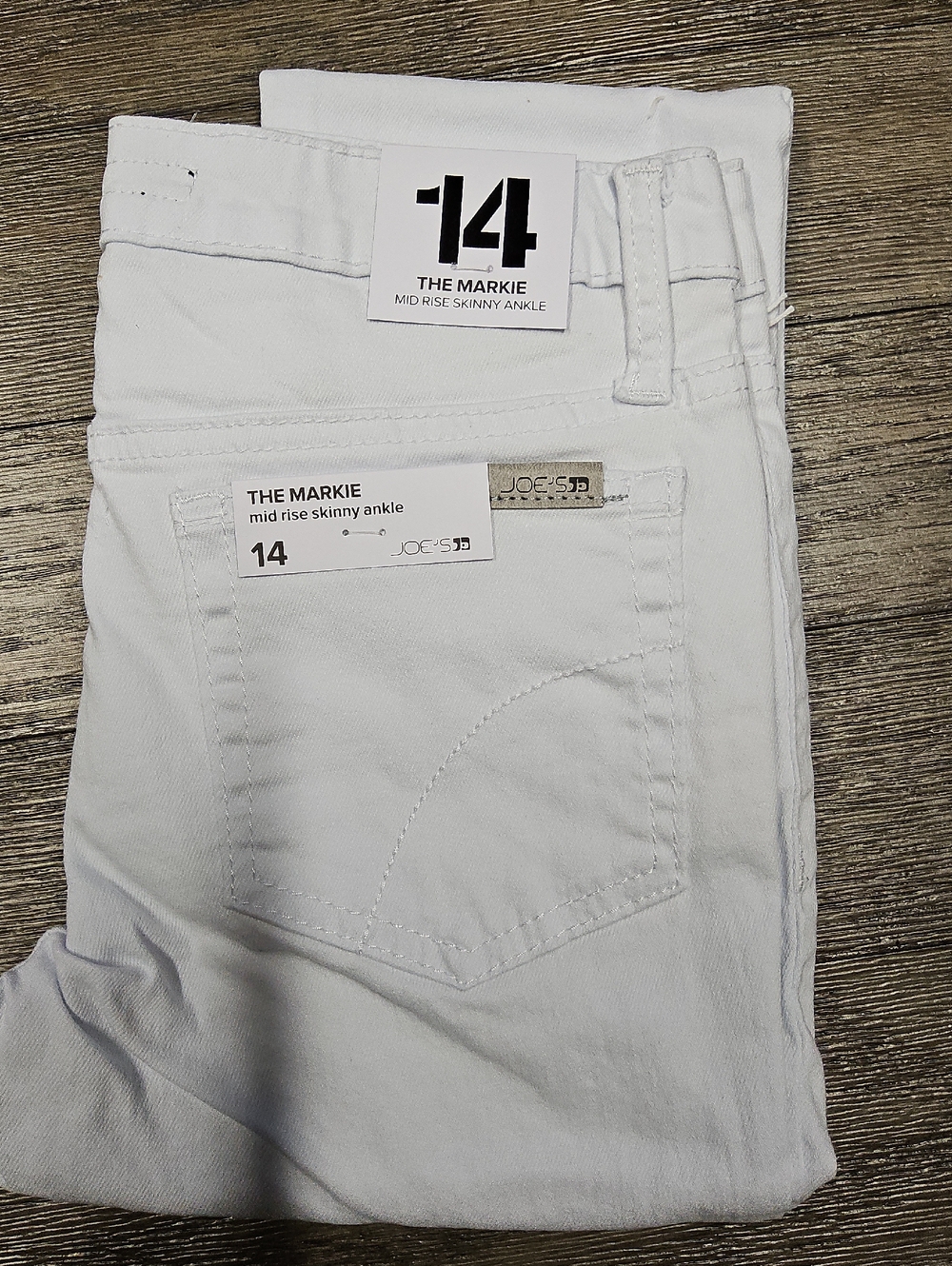 NWT Joe's Jeans White Size 14 Girls Skinny Ankle Jeans Mid Rise